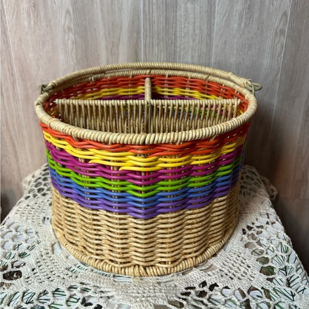 Nautica Home Resin Wicker Serveware Collection Basket